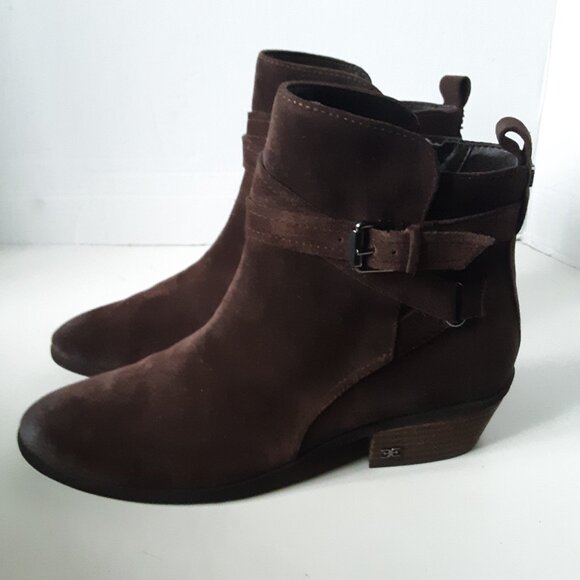 Sam Edelman Polina Women's Ankle Boot size 8M Brown Suede - Picture 4 of 15